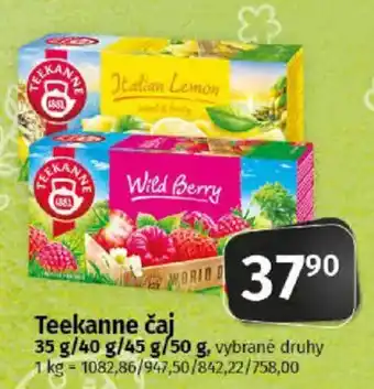 COOP TIP Teekanne čaj nabídka