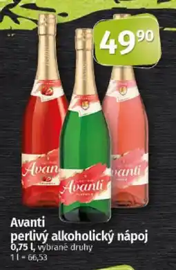 COOP TIP Avanti perlivý alkoholický nápoj nabídka