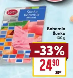 Billa Bohemia Šunka nabídka