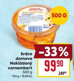 Billa Srdce domova Nakládaný camembert nabídka