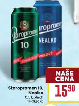 Billa Staropramen 10, Nealko nabídka