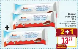 Billa Kinder Milk slice nabídka