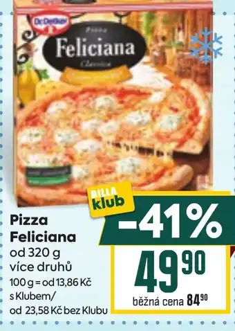 Billa Pizza Feliciana nabídka