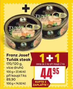Billa Franz Josef Tuňák steak nabídka