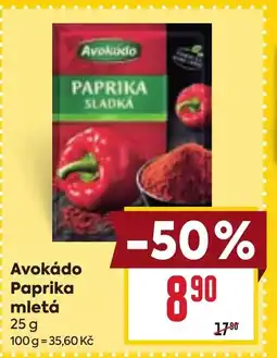 Billa Avokádo Paprika mletá nabídka