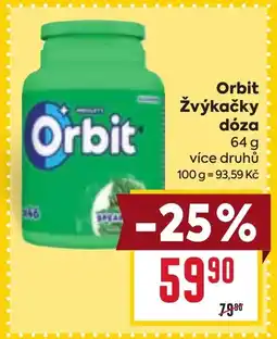 Billa Orbit Žvýkačky dóza nabídka
