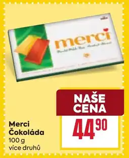 Billa Merci Čokoláda nabídka