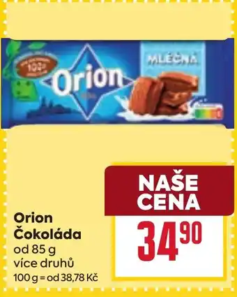 Billa Orion Čokoláda nabídka