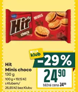 Billa Hit Minis choco nabídka