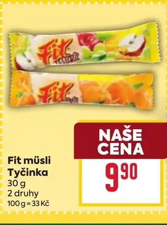 Billa Fit müsli Tyčinka nabídka