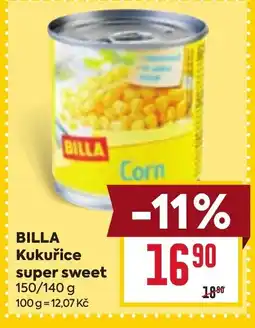 Billa BILLA Kukuřice super sweet nabídka