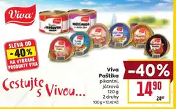 Billa Viva Paštika nabídka
