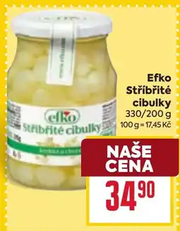 Billa Efko Stříbřité cibulky nabídka