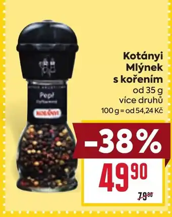 Billa Kotányi Mlýnek s kořením nabídka
