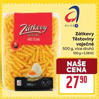 Billa Zátkovy Těstoviny vaječné nabídka