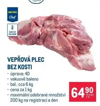 Makro Vepřová plec bez kosti nabídka