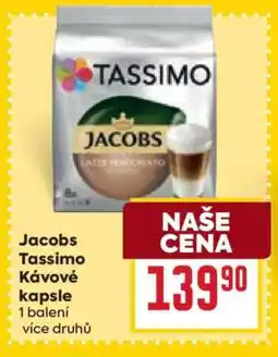 Billa Jacobs Tassimo kávové kapsle nabídka
