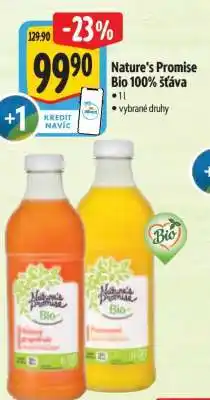Albert Nature's Promise Bio 100% šťáva nabídka