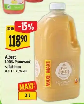 Albert Albert 100% pomeranč s dužinou nabídka
