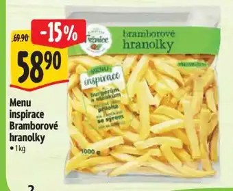 Albert Menu inspirace Bramborové hranolky nabídka