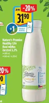 Albert Nature’s Promise Healthy life Kozí mléko čerstvé 3,2% nabídka