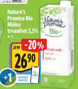 Albert Nature's Promise Bio Mléko trvanlivé 3,5% nabídka
