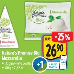 Albert Nature’s Promise Bio Mozzarella nabídka