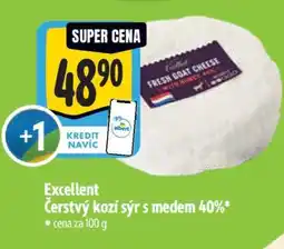 Albert Excellent Čerstvý Kozí sýr s medem 40% nabídka