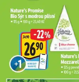 Albert Nature’s Promise Bio Sýr s modrou plísní nabídka