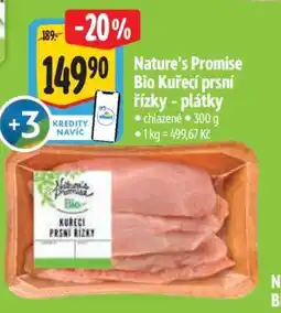 Albert Nature's Promise Bio Kuřecí prsní řízky - plátky nabídka