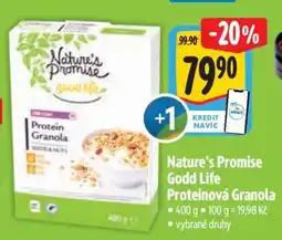 Albert Nature's Promise Good Life Proteinová granola nabídka