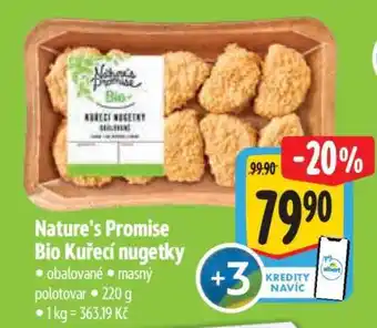 Albert Nature's Promise Bio Kuřecí nuggetky nabídka