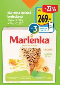 Albert Marlenka medová bezlepková nabídka