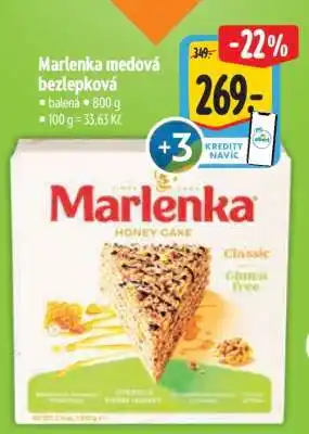 Albert Marlenka medová bezlepková nabídka