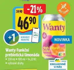 Albert Wanty Funkční prebiotická limonáda nabídka
