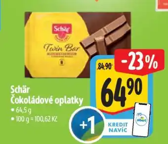 Albert Schär Čokoládové oplatky nabídka