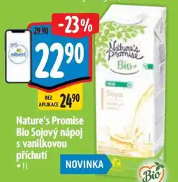 Albert Nature's Promise Bio Sojový nápoj s vanilkovou příchutí nabídka