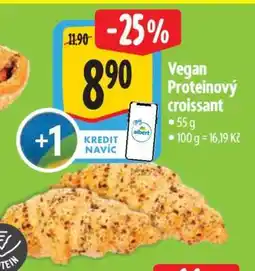Albert Vegan proteinový croissant nabídka