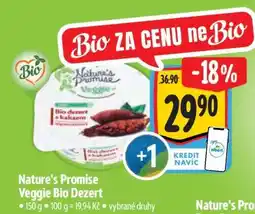 Albert Nature’s Promise Veggie Bio Dezert nabídka