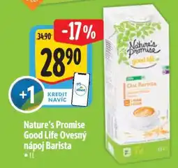 Albert Nature's Promise Good Life Ovesný nápoj Barista nabídka