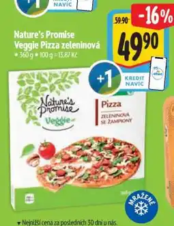 Albert Nature's Promise Veggie Pizza zeleninová nabídka