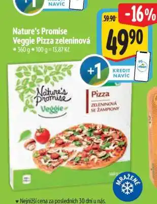 Albert Nature's Promise Veggie Pizza zeleninová nabídka