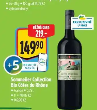 Albert Sommelier Collection BIO Côtes du Rhône nabídka