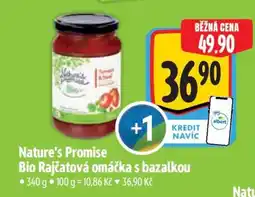 Albert Nature’s Promise Bio Rajčatová omáčka s bazalkou nabídka