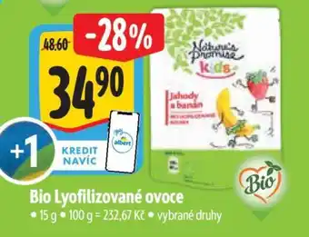 Albert Bio Lyofilizované ovoce nabídka