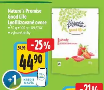 Albert Nature's Promise Good Life Lyofilizované ovoce nabídka