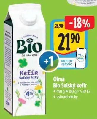 Albert Olma Bio Selský kefír nabídka