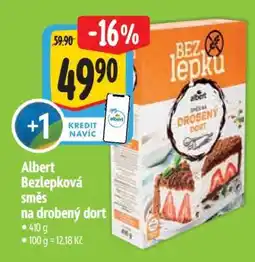 Albert Albert Bezlepková směs na drobený dort nabídka
