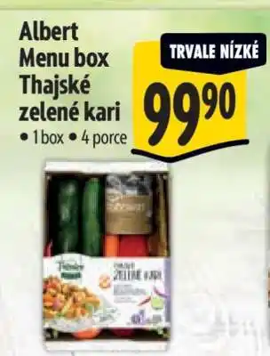 Albert Albert Menu box Thajské zelené kari nabídka