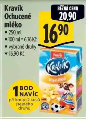 Albert Kravík ochucené mléko nabídka